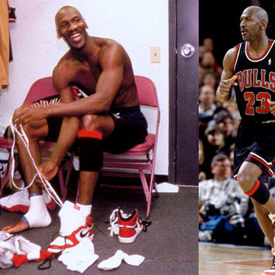 Signing Off In Style  In what he thought would be his final game against the Knicks at MSG, MJ wore a pair of Jordan Is and proceeded to stuff the box score with 47 points, 8 rebounds, 6 assists and 3 steals, effectively signing the deed to Madison Square Garden and making it his own personal basketball Terrordome.